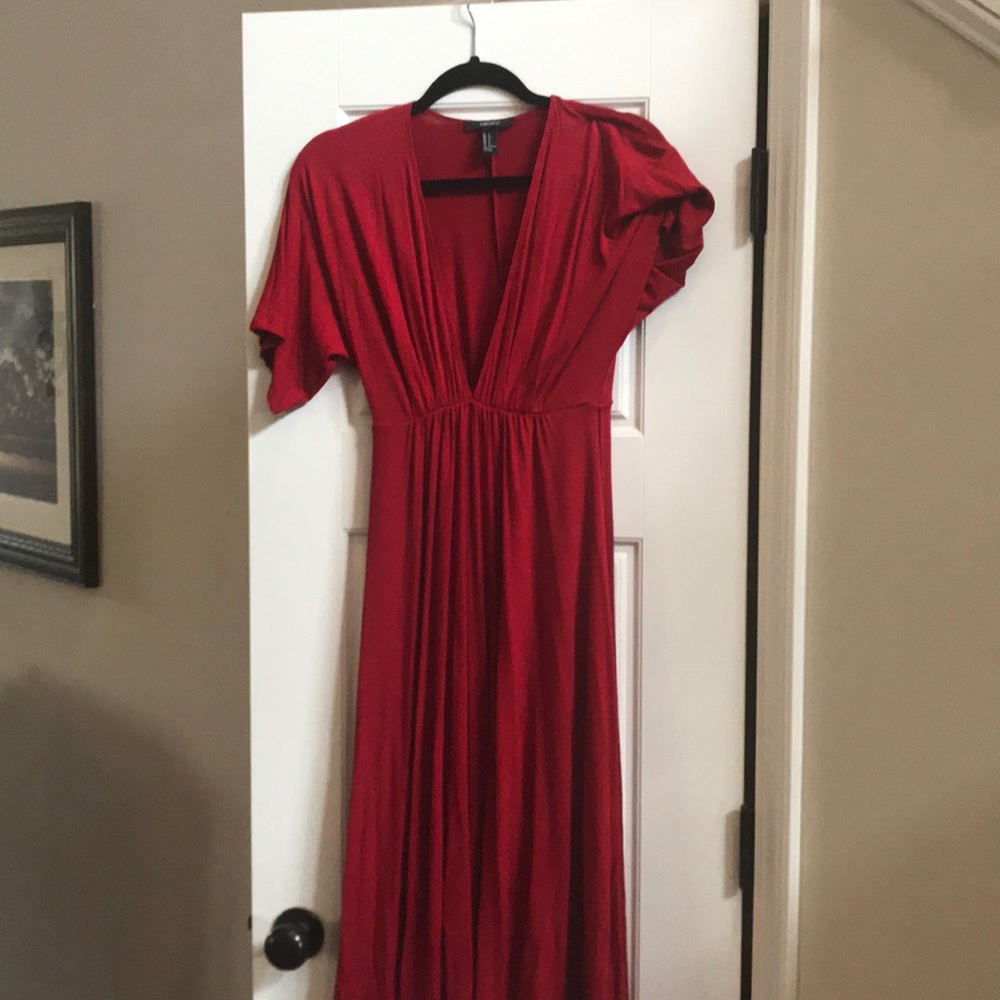 Red Midi Dress by Forever 21